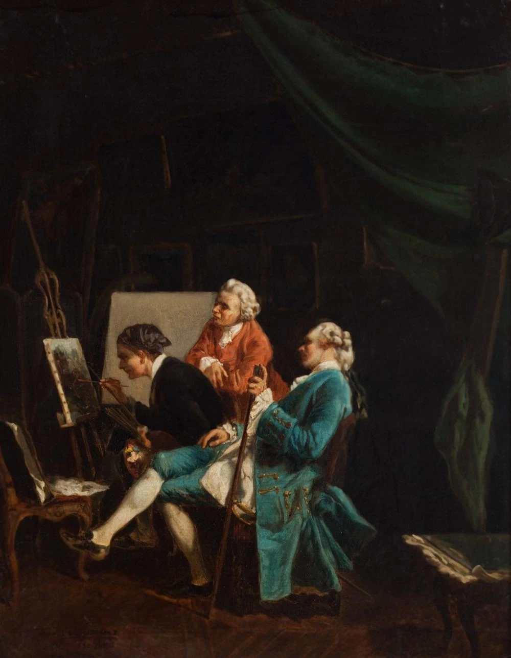 Luis Jiménez Aranda - Nello studio del pittore